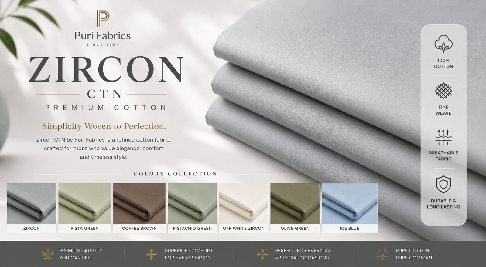 puri fabrics – zircon ctn