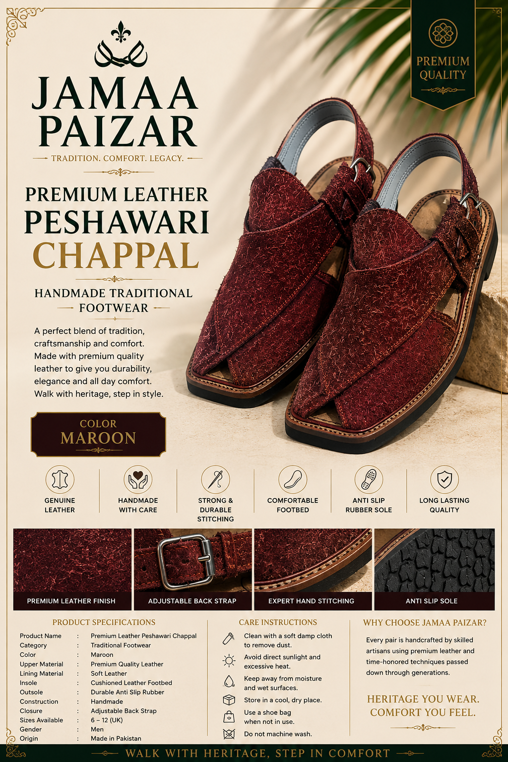 jamaa paizar premium leather peshawari chappal – handmade traditional footwear jamaa paizar premium leather peshawari chappal – handmade traditional footwear
