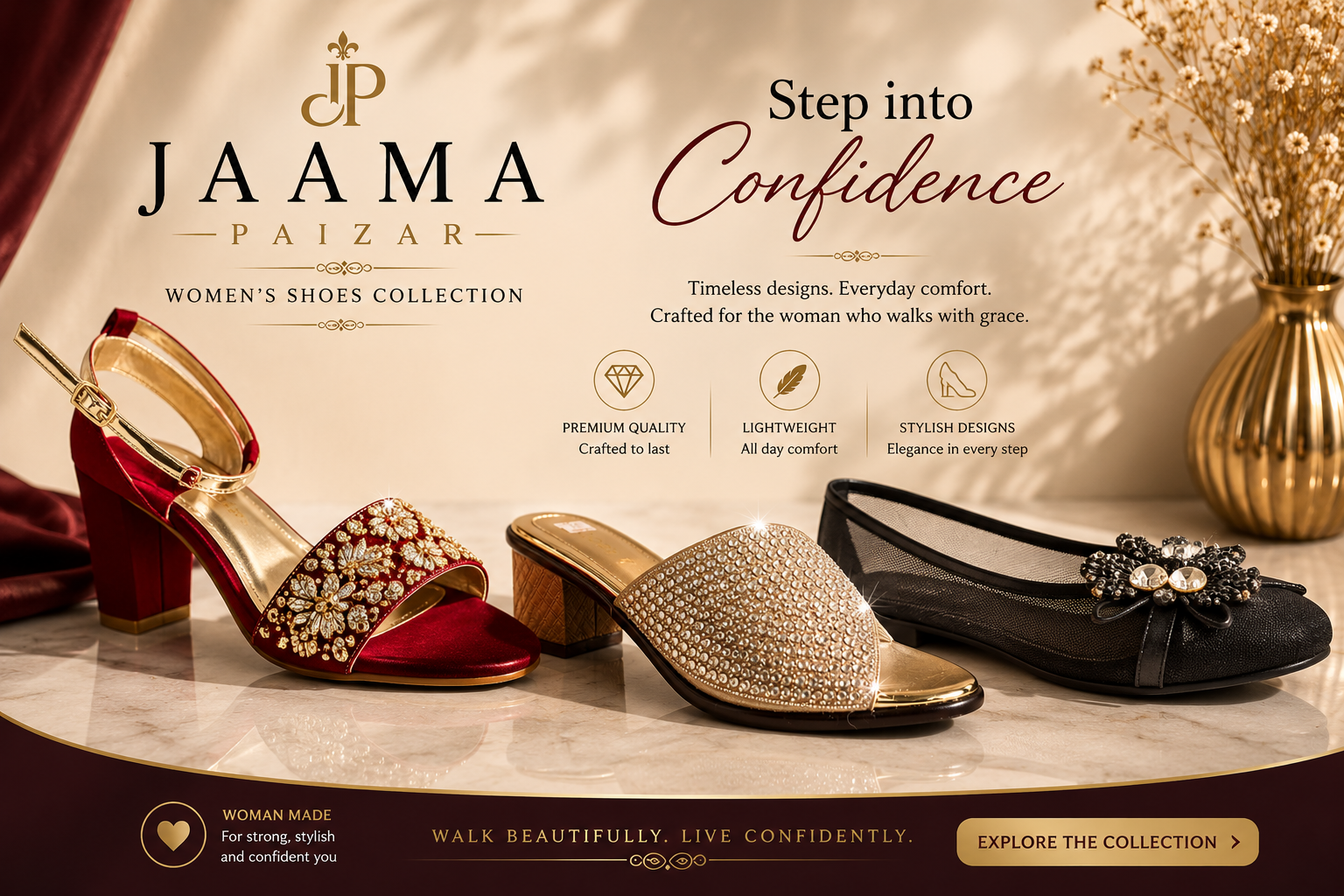JAAMA PAIZAR Women's Shoes Collection banner 1