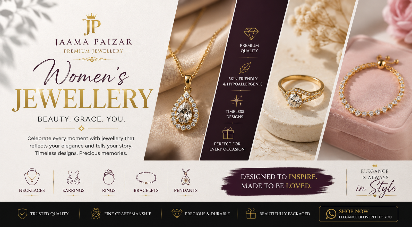 JAAMA PAIZAR Women's Jewelry Collection banner2