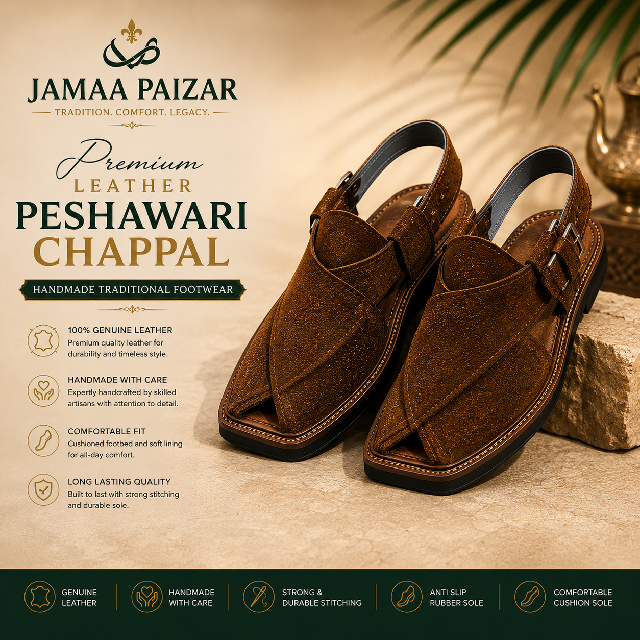 jamaa paizar premium leather peshawari chappal – handmade traditional footwear jamaa paizar premium leather peshawari chappal – handmade traditional footwear